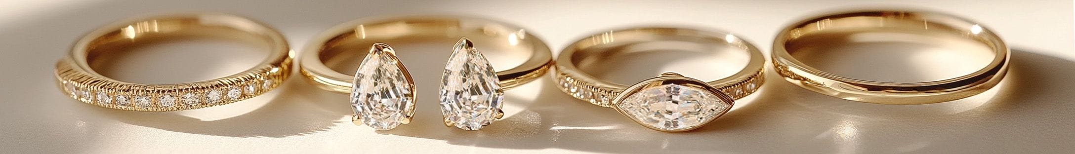 Step Cut Engagement Rings