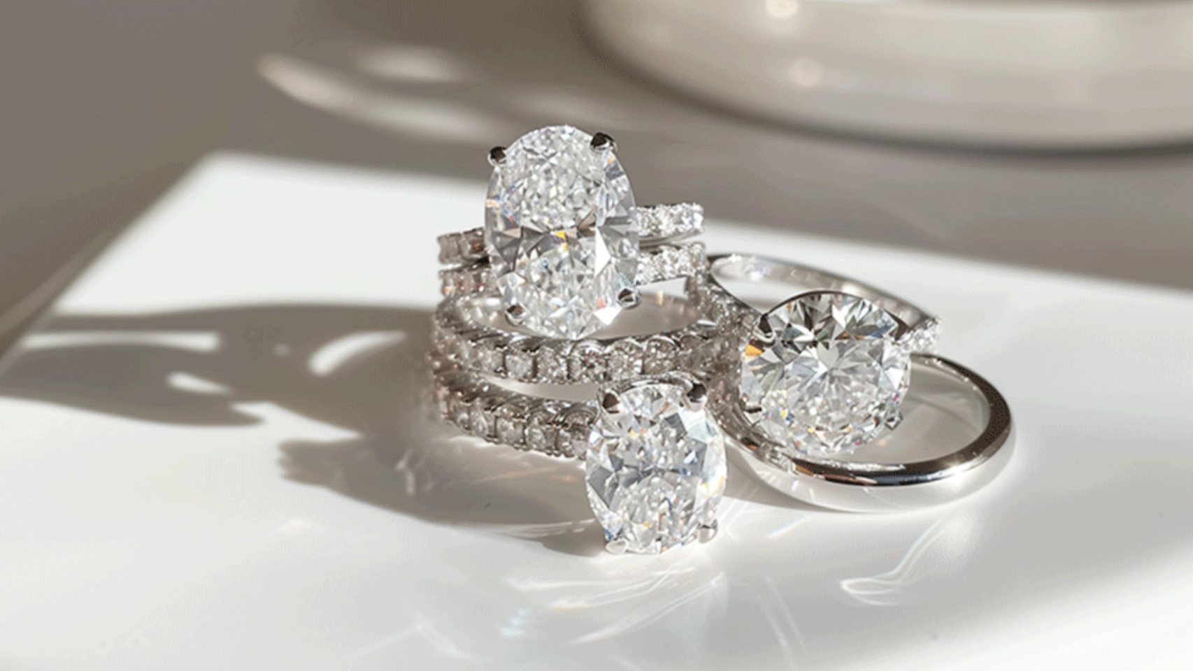 Elongated Hexagon Cut Lab Diamond Jewelry