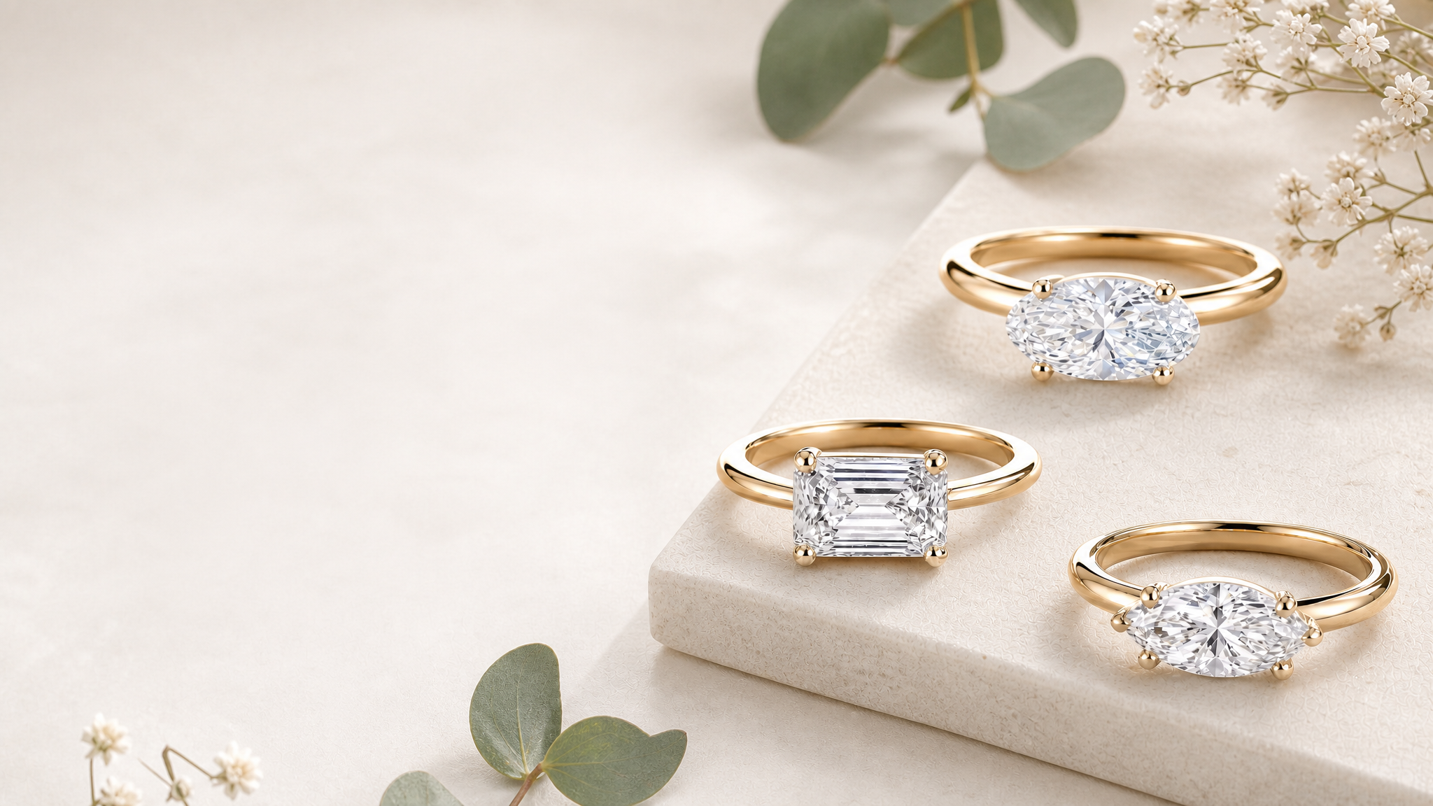 east-west diamond rings