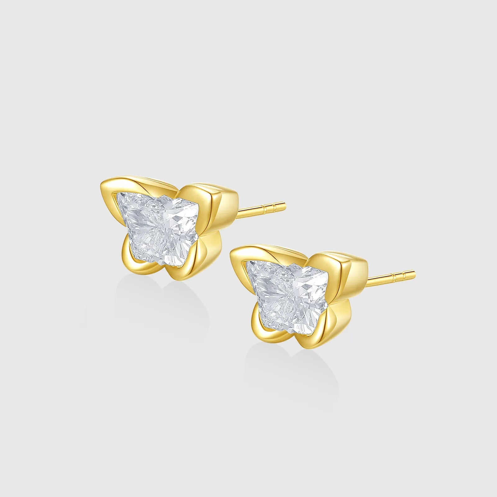 Butterfly Diamond Stud Earring