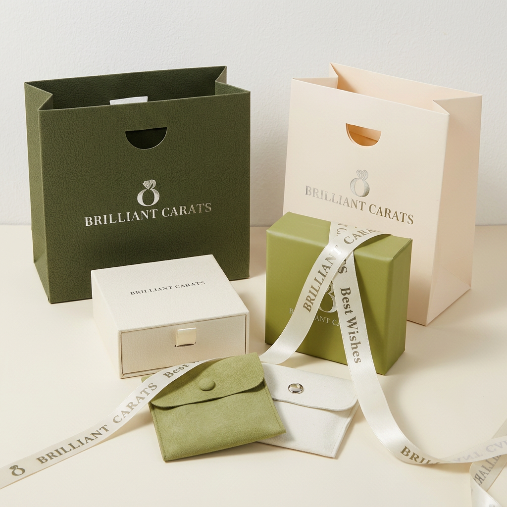Brilliant Carats jewelry box and packaging