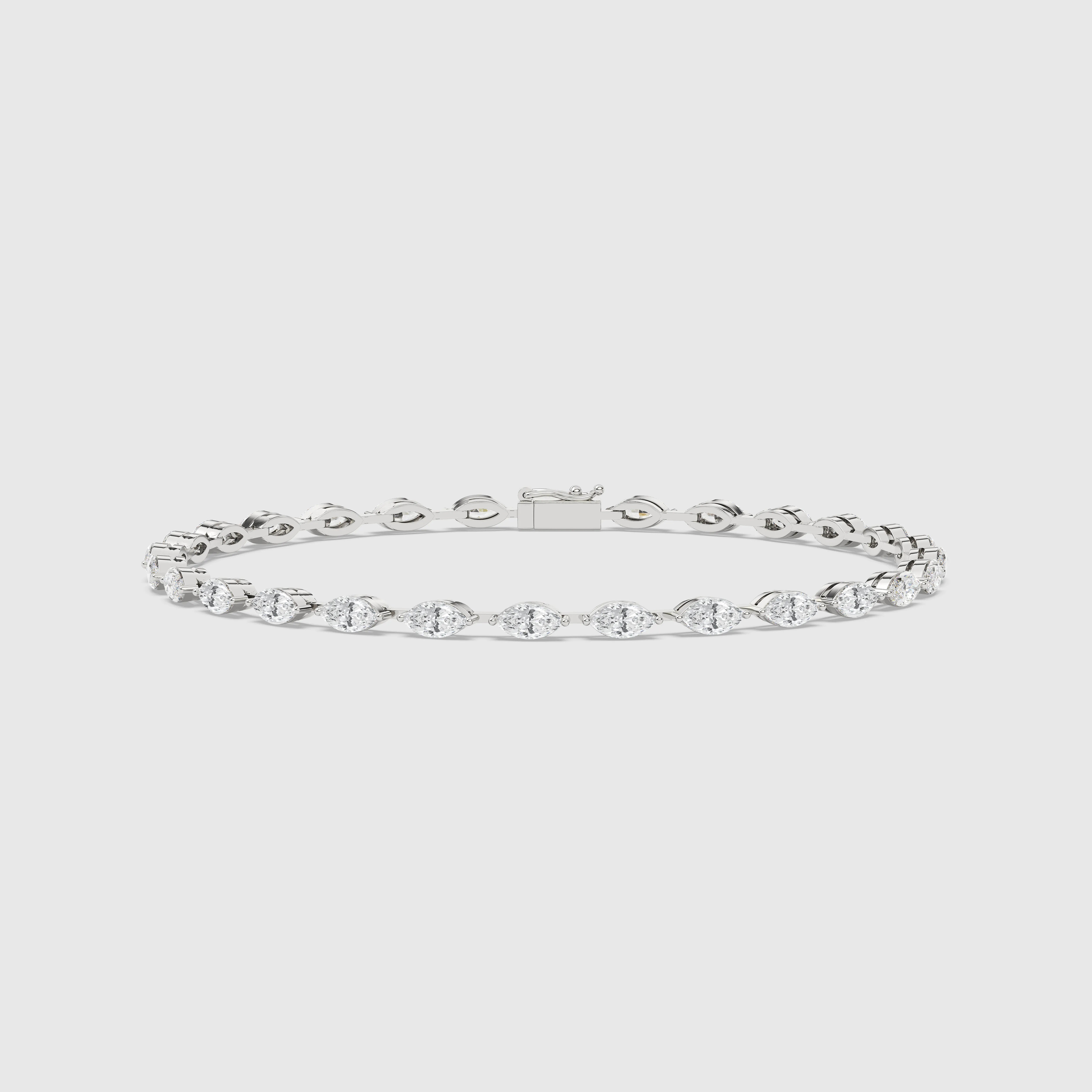 Exquisite Marquise Diamond Tennis Bracelet