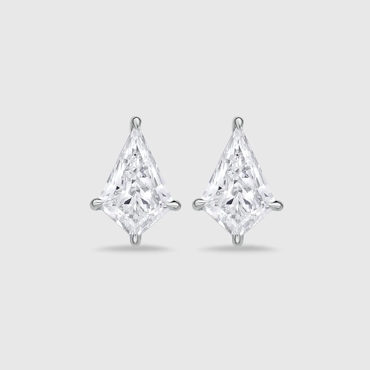 Kite Cut Diamond Stud Classic Earrings