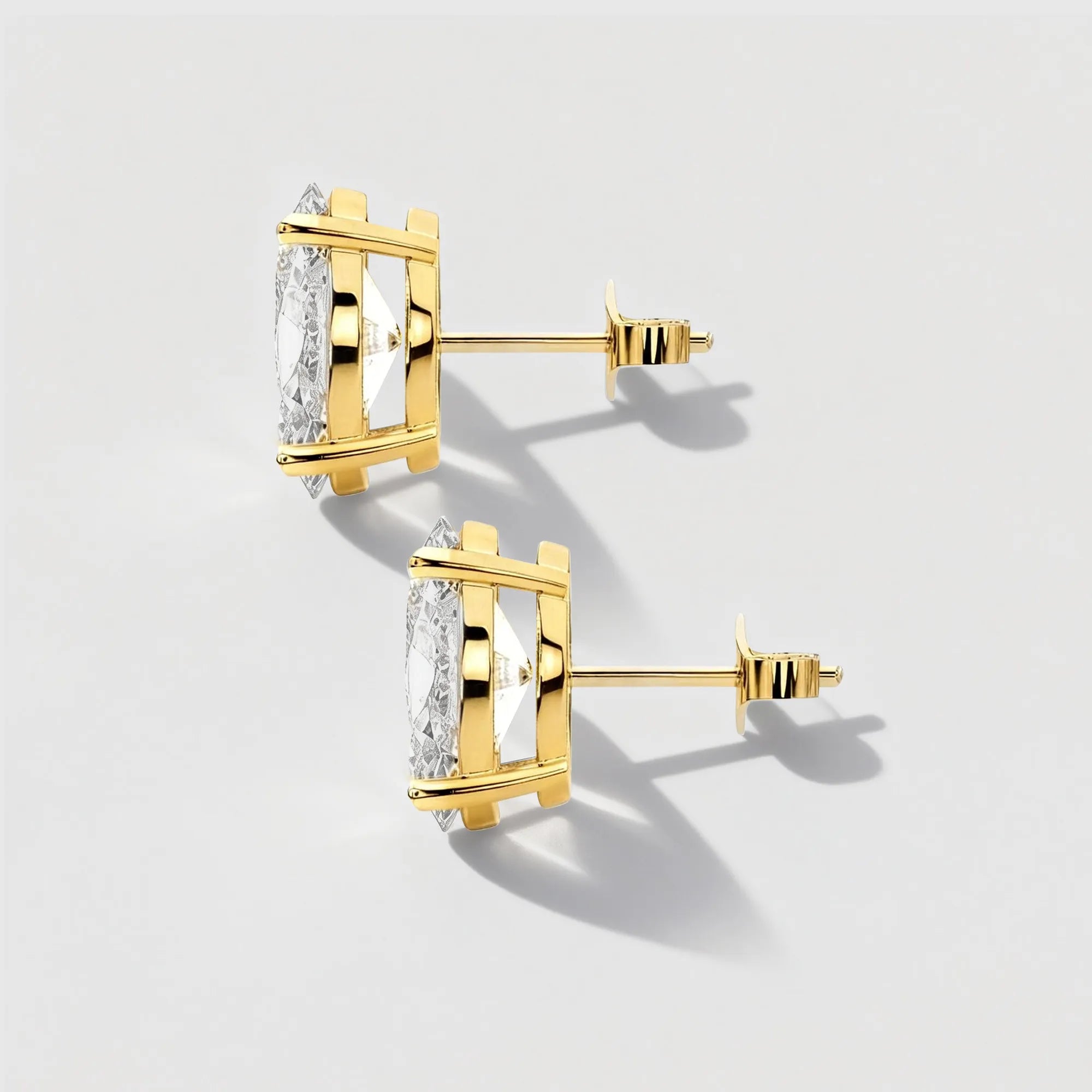 Oval Cut Classic Solitaire Necklace & Stud Earrings Jewelry Set