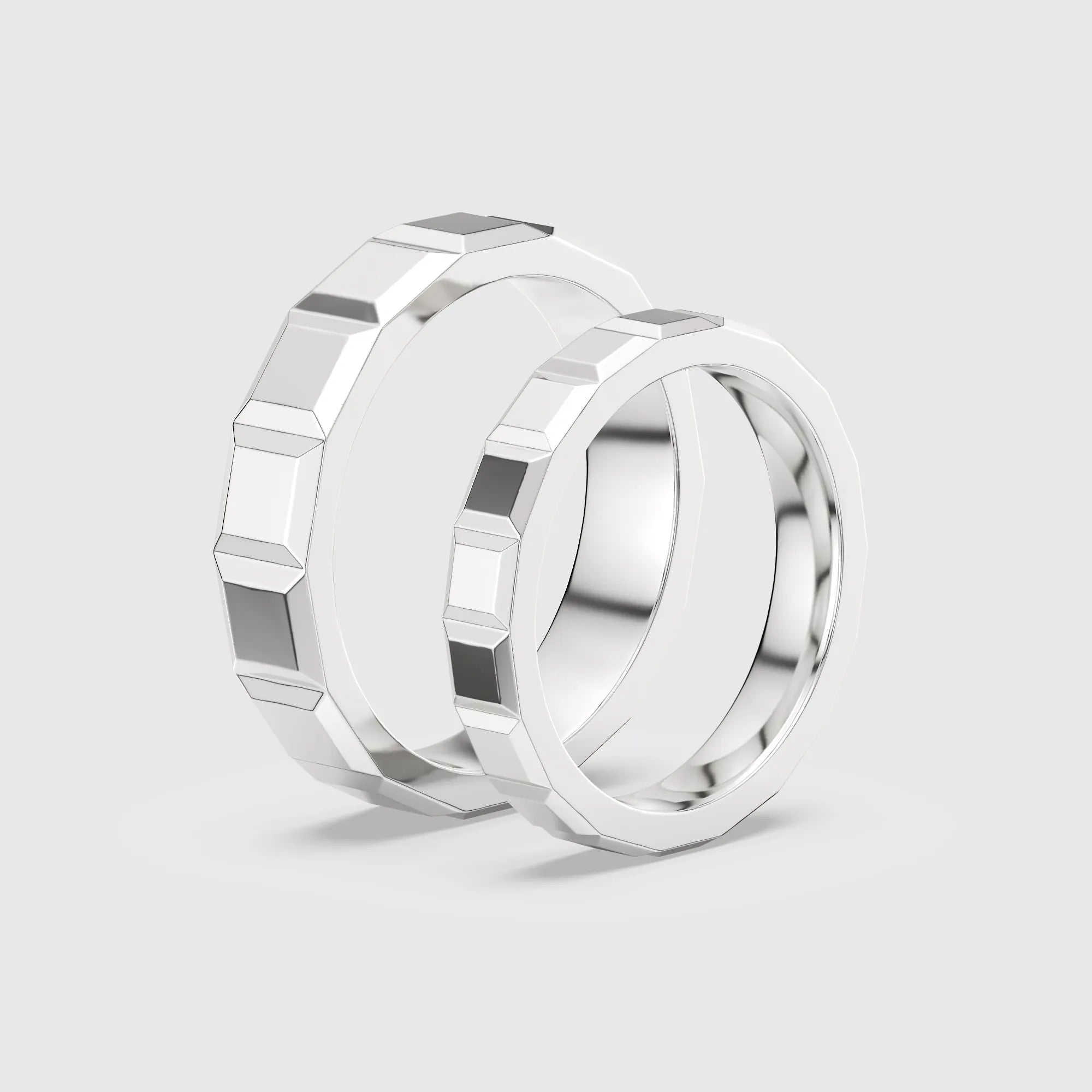 Modern Geometric Couple Ring 2PCs