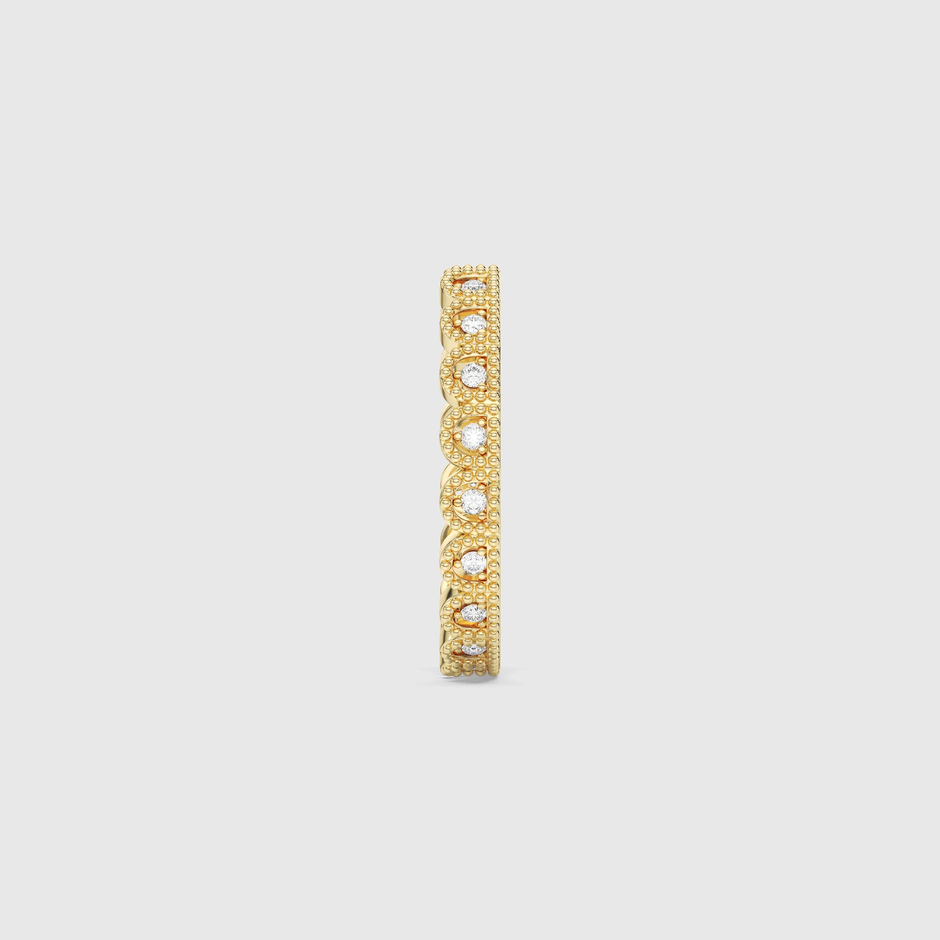 Bague minimaliste avec diamants en forme de poire et de rond