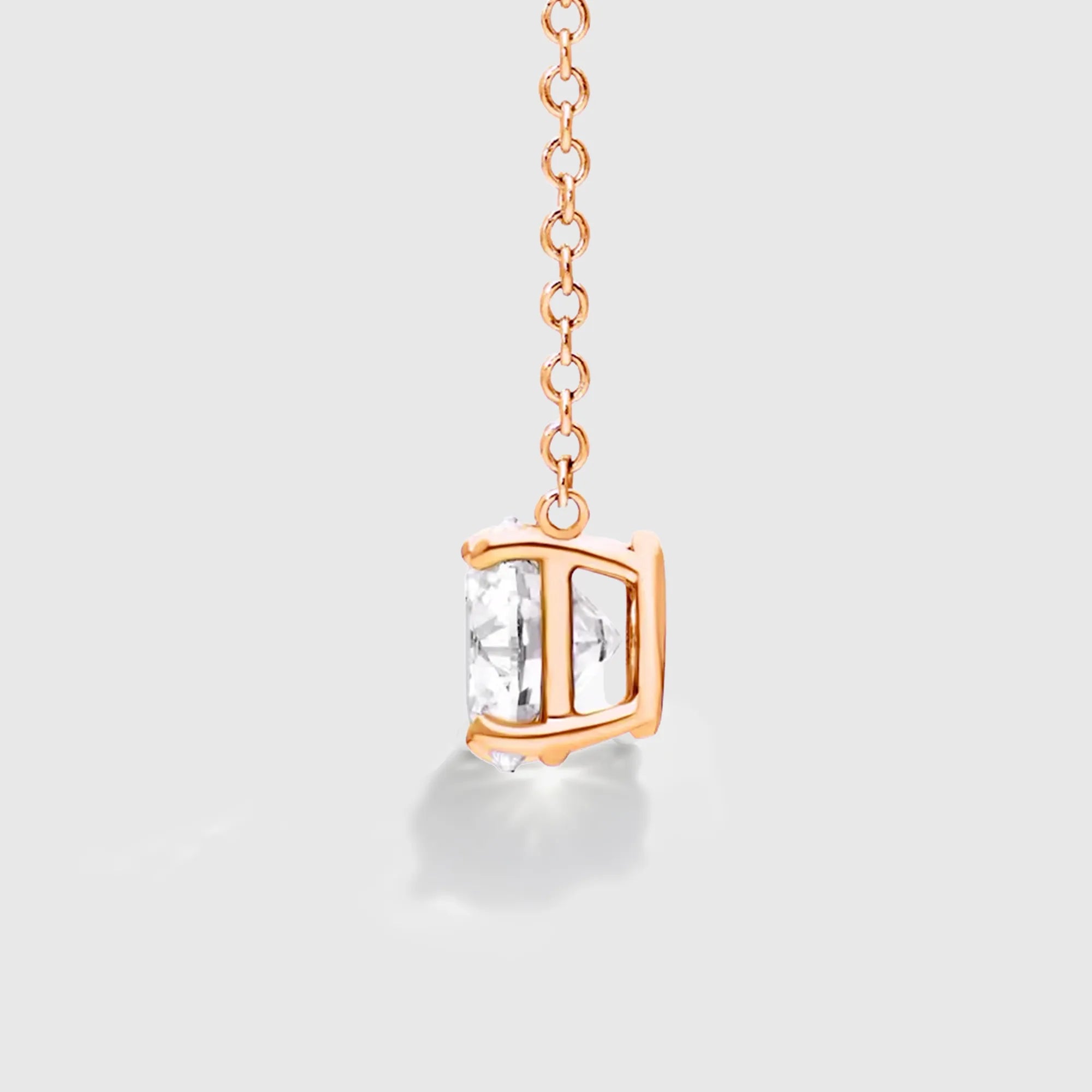 Round Cut Classic Solitaire Necklace