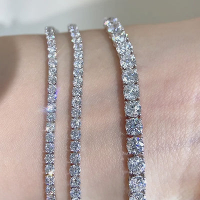 white diamond tennis bracelets