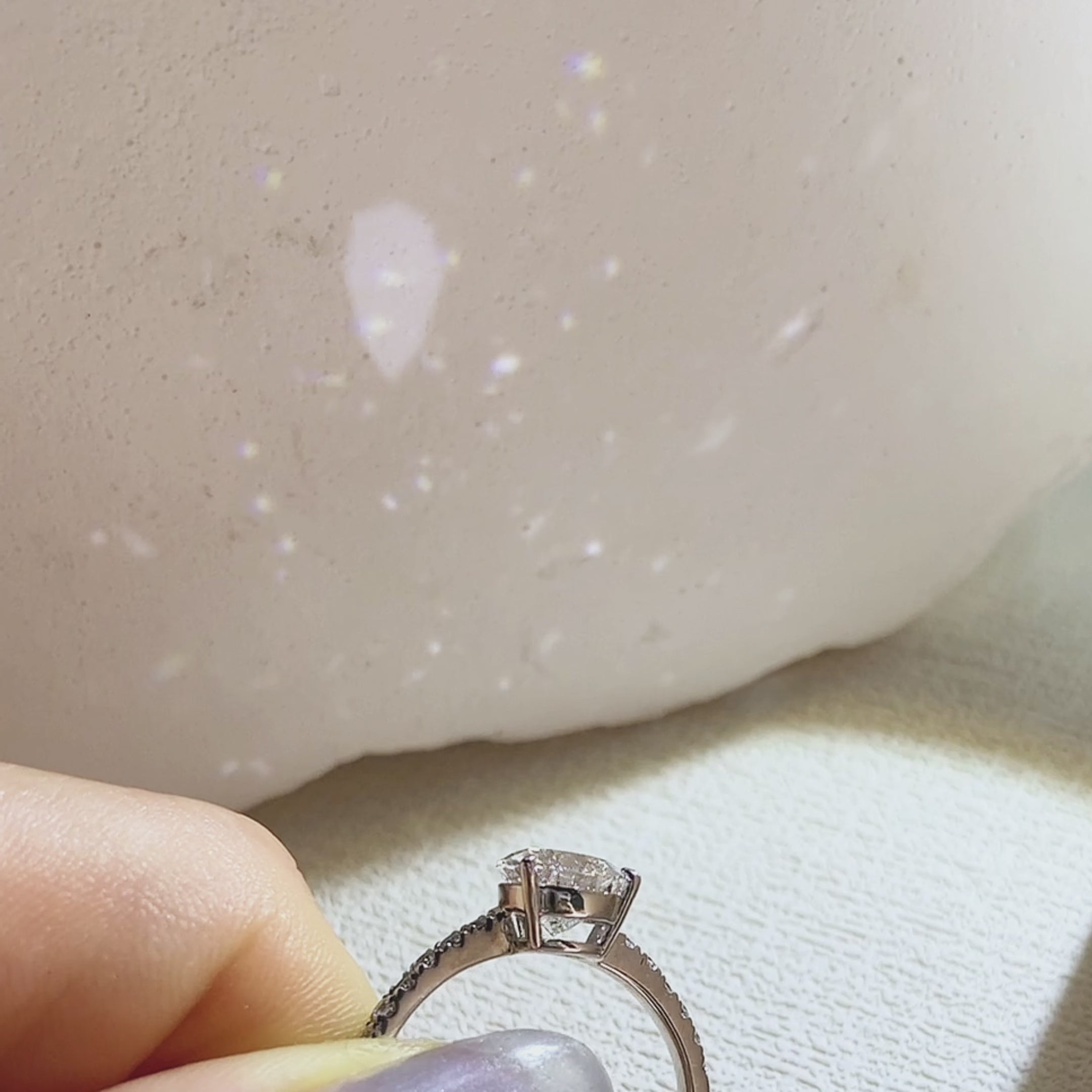 halo pear cut lab diamond with pave band