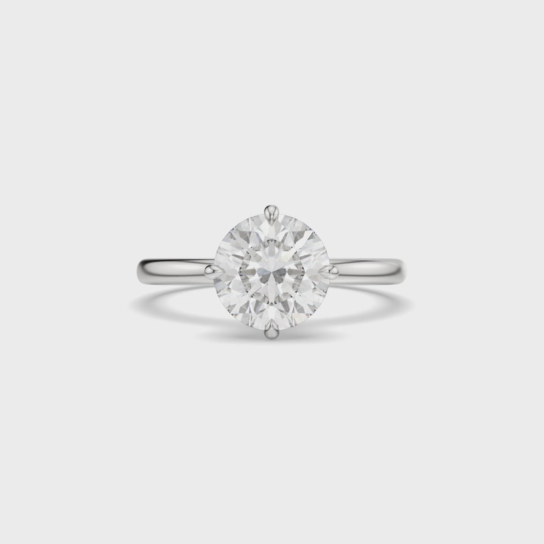 Round Brilliant Lab-Grown Diamond Solitaire Engagement Ring